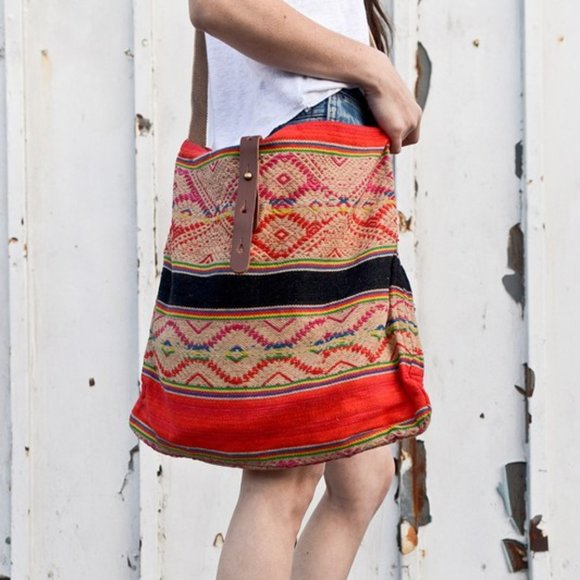 Tapestry Cross-Body Bag  tote cloth bag - Picture 2 of 4